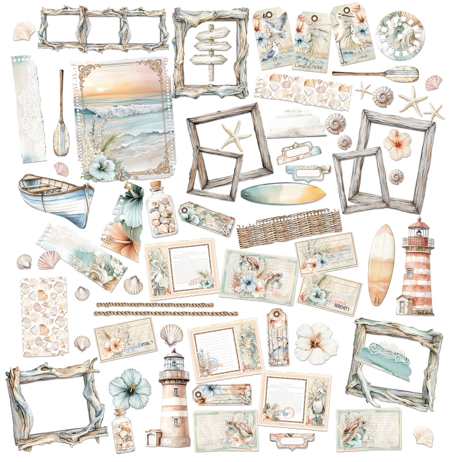 49 & Market Coastal Soul Die-Cut Elements